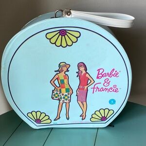 Vintage Barbie & Francie 1965 Round Carrying Case HTF